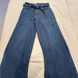 Women's Blue Wide-Leg Jeans